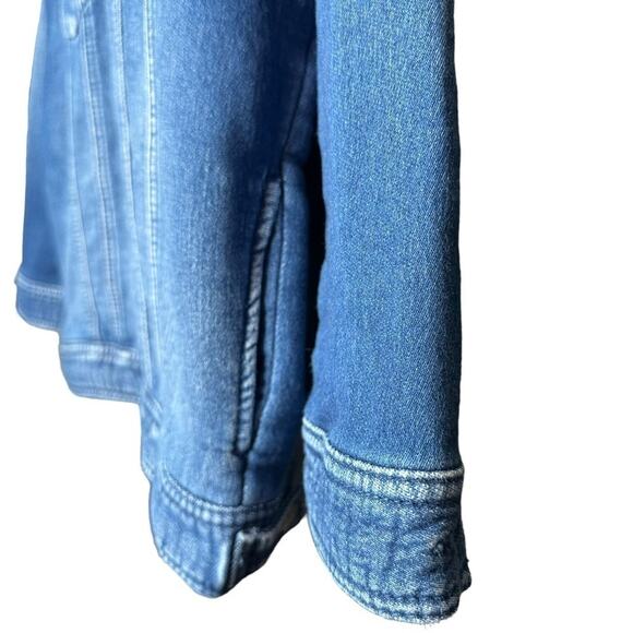 Moussy x iSKO Blue Future Face Denim Next Collab Medium Wash Jean Jacket - Picture 6 of 11